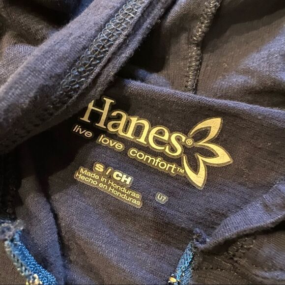 Hanes Women’s Hoodie. Cotton. Spring/Summer. Size Small. Navy - Picture 3 of 6